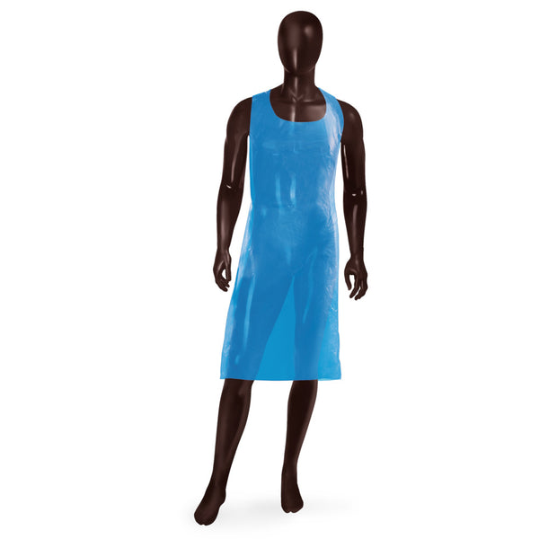 Grembiule monouso DISPENSER APRON Ajsia LDPE 30my 70x120cm food contact DPI I - 2 colori - box dispenser 100 pz
