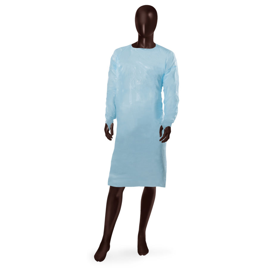 Camice avvolgente CPE Gown Ajsia in polietilene 35my DPI I - 5 colori - cartone 75 pz