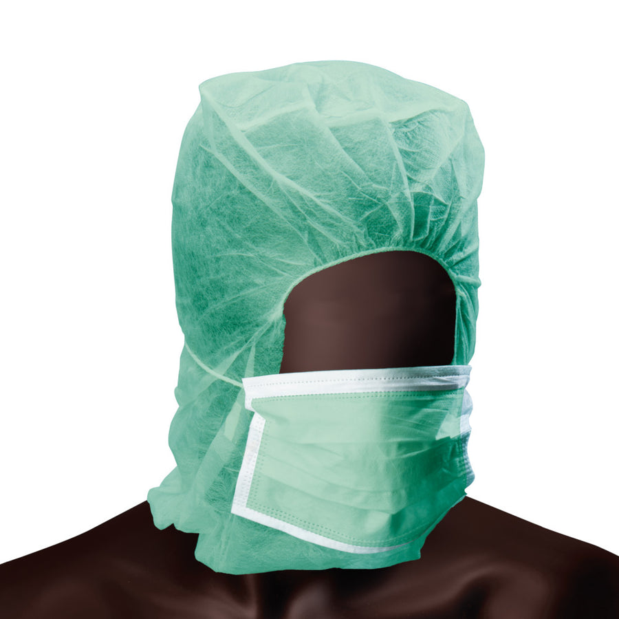 Cappuccio monouso balaclava con mascherina integrata PLP 20g DPI I - 5 colori - cartone 500 pz