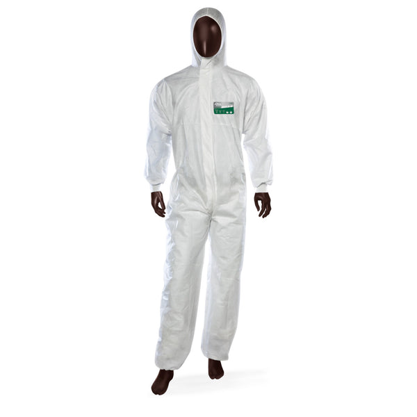 Tuta monouso Lightshield Ajsia SMS ultraleggera traspirante DPI III - cod. 14085/14086 - cartone 50 pz