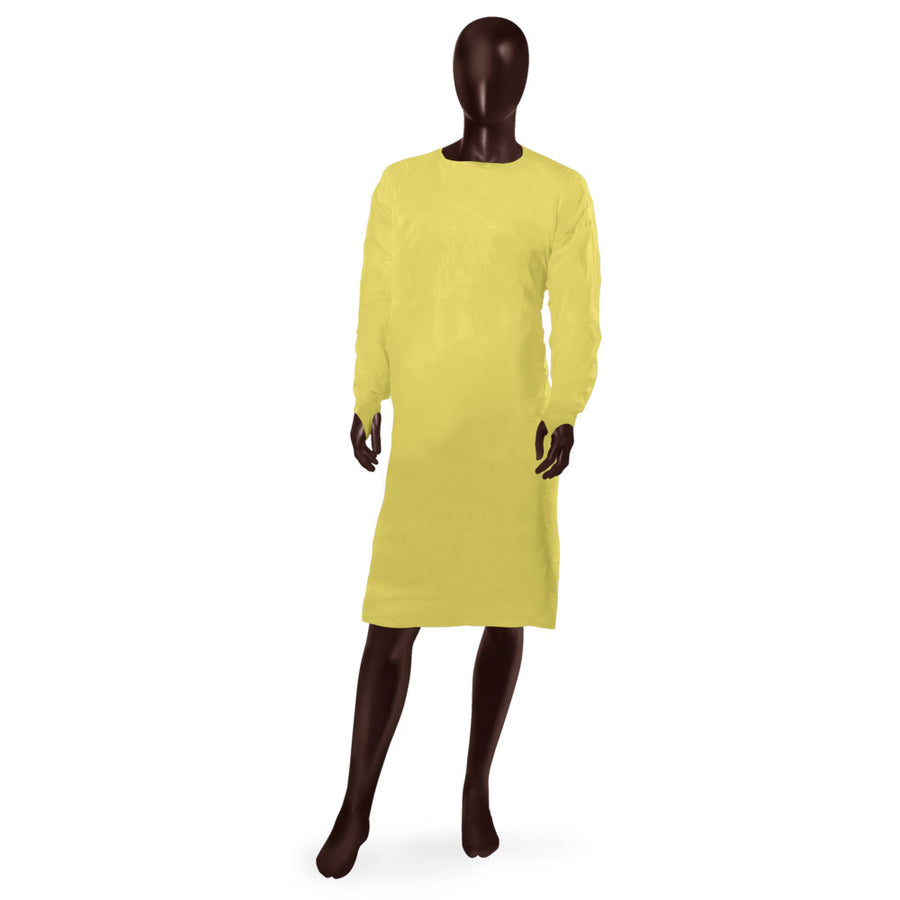 Camice avvolgente CPE Gown Ajsia in polietilene 35my DPI I - 5 colori - cartone 75 pz
