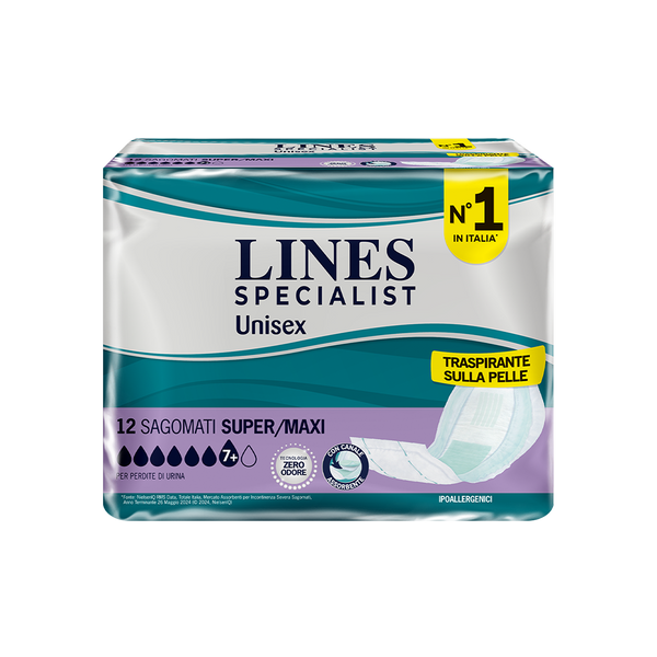 Lines Specialist Unisex 12 Sagomati Super/Maxi confezione