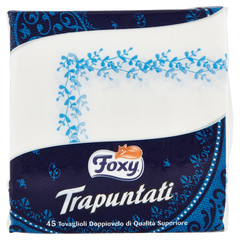Foxy Tovaglioli Trapuntato 2veli 40pz – Cartone 24 pz