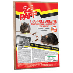 Zz Paff Trappole Adesive per Topi e Ratti – Cartone 12 pz