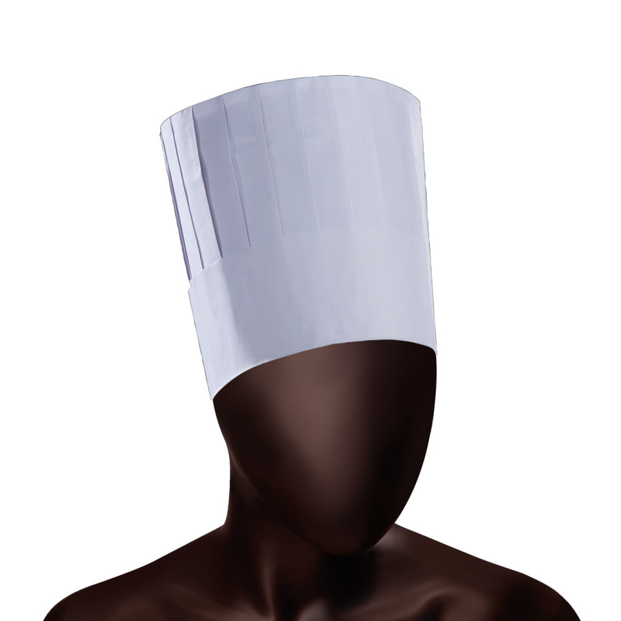 Cappello da cuoco Paper Chef Cap Ajsia in carta regolabile 80g h 20cm DPI I - cod. 16821 - cartone 250 pz