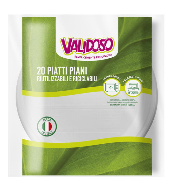Validoso Piatti Piani Pz 20