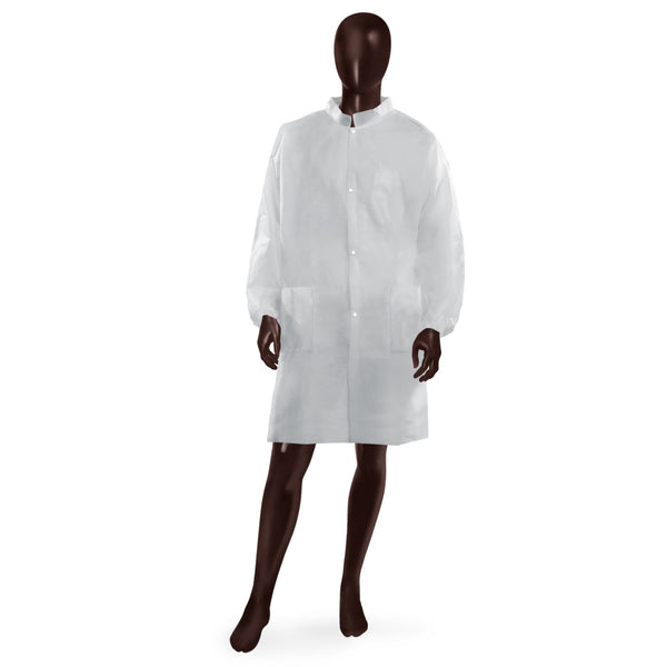Camice da laboratorio Mao Collar 50 Ajsia colletto coreana PLP 50g DPI I - cod. 17261/17400 - cartone 50 pz