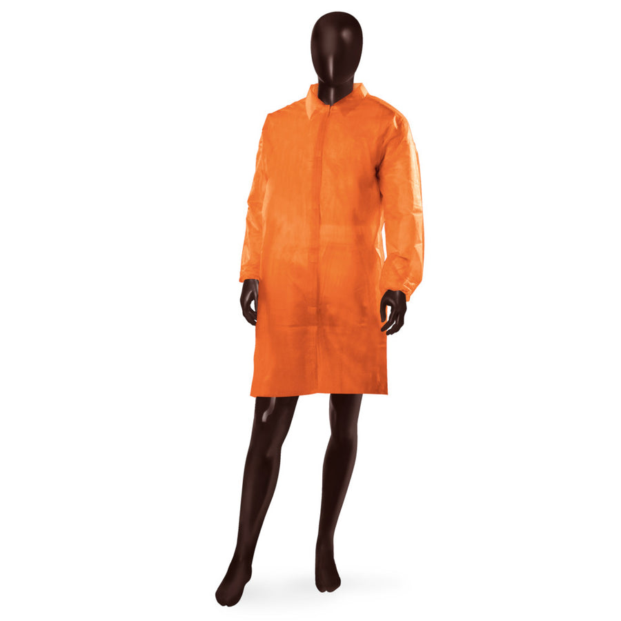 Camice da laboratorio Velkro 30 Ajsia ultraleggero con velcro PLP 30g DPI I - 7 colori - cartone 50 pz