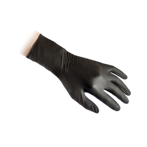 Guanti monouso in nitrile nero X-Long Reflexx N79P - 7,7 g | N79P | 10 box da 50 pezzi