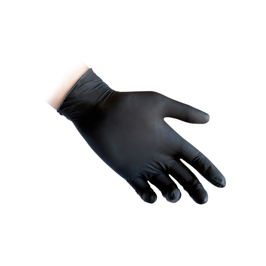 Guanti monouso in nitrile Food Service Reflexx N81 Black - 3,2 g | N81 | 10 box da 100 pezzi