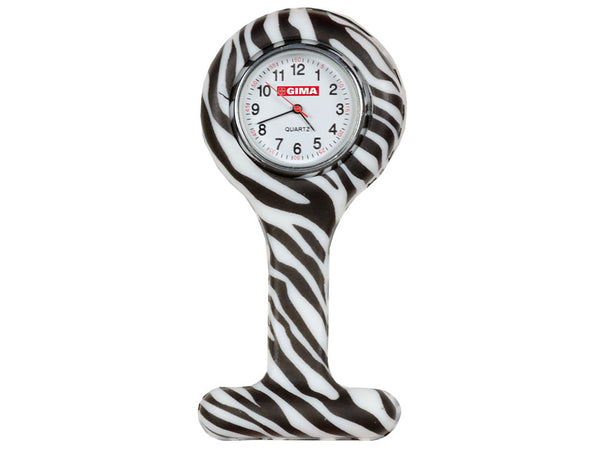 OROLOGIO PER INFERMIERI rotondo fantasia zebra