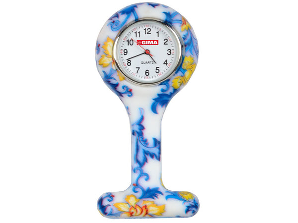 OROLOGIO PER INFERMIERI rotondo fantasia foglie