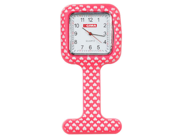 OROLOGIO PER INFERMIERI quadrato fantasia cuori