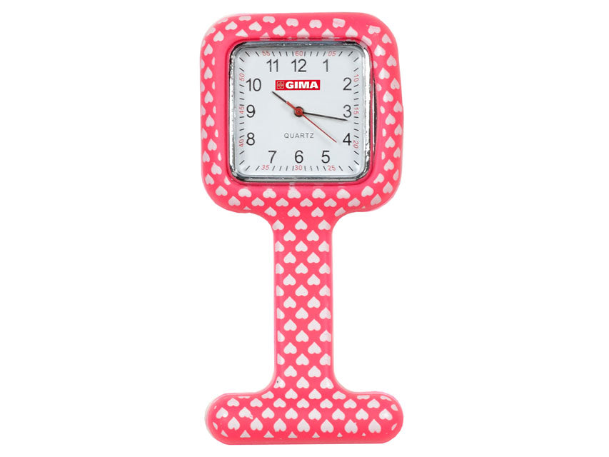 OROLOGIO PER INFERMIERI quadrato fantasia cuori
