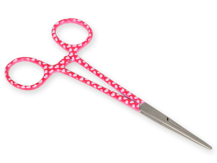 PINZA EMOSTATICA RETTA fantasia cuori