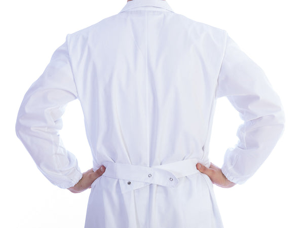 camice bianco con automatici unisex