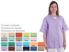 Casacca con Bottoni-cotone/pol.-donna