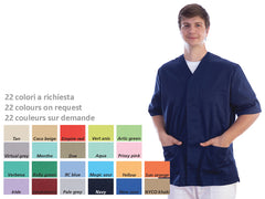 Casacca con Bottoni-cotone/pol.-unisex