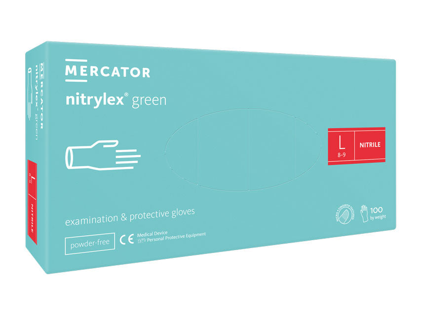 Guanti Nitrile Nitrylex Light Green 21828