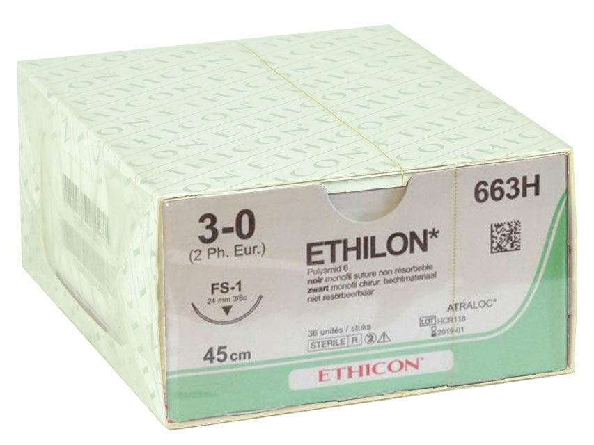 Sutura Monofilamento Ethicon Ethilon - Conf. 36 pz.