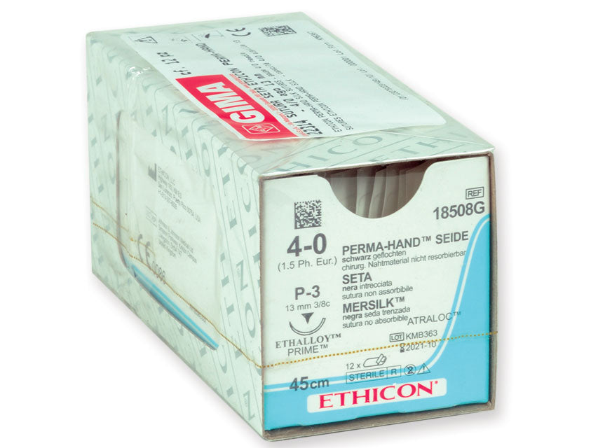 Sutura Seta Ethicon Perma-hand Intrecciata - Conf. 36 pz.