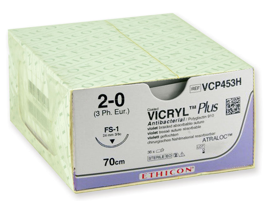 Sutura Assorbibile Ethicon Vicryl Plus Intrecciata - Conf. 36 pz.