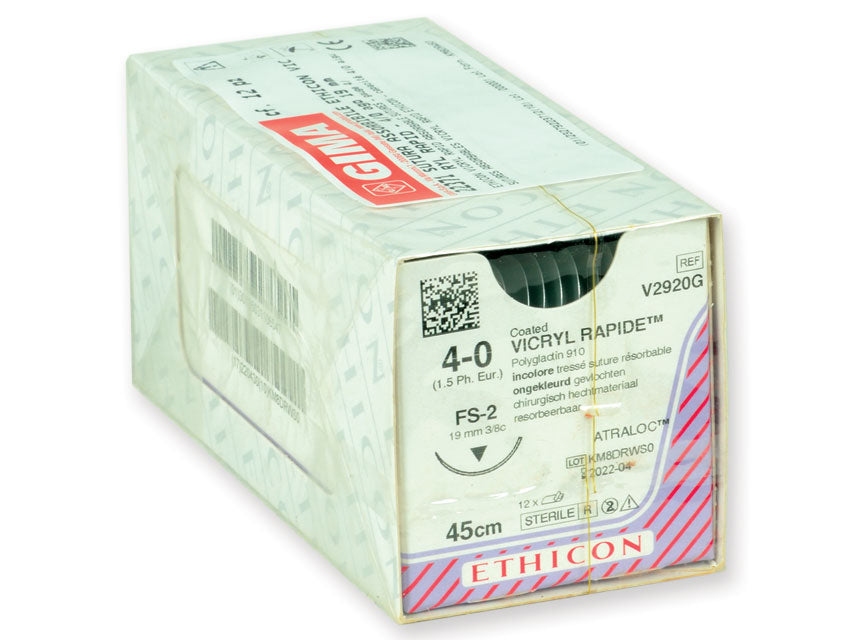 Sutura Assorbibile Ethicon Vicryl Rapid Intrecciata - Conf. 36 pz.