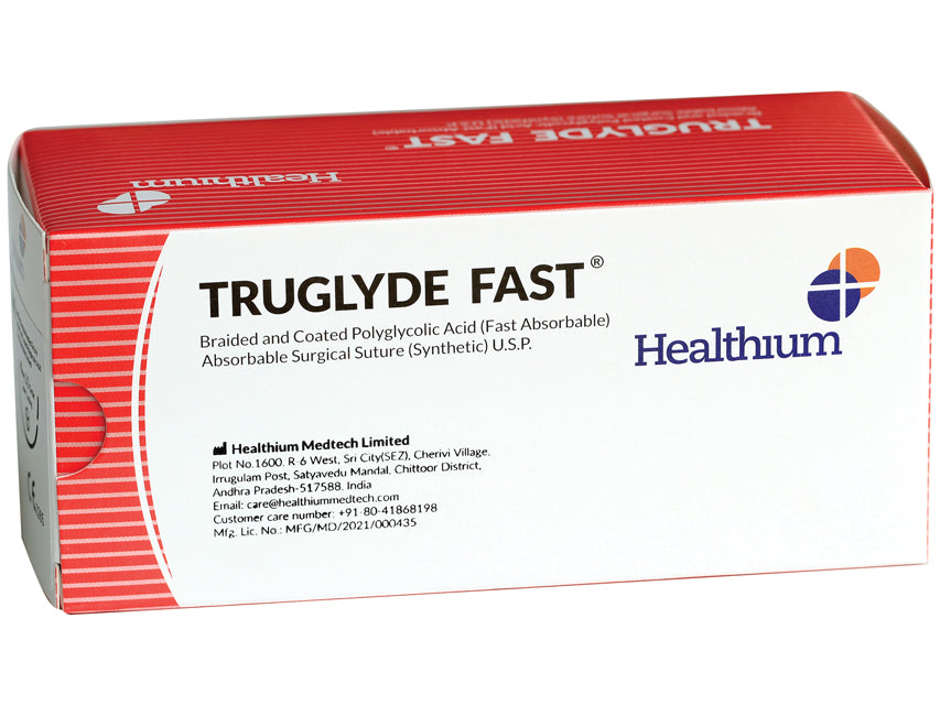 SUTURA ASS. TRUGLYDE FAST calibro 2/0, curva 1/2, ago 35 mm incolore