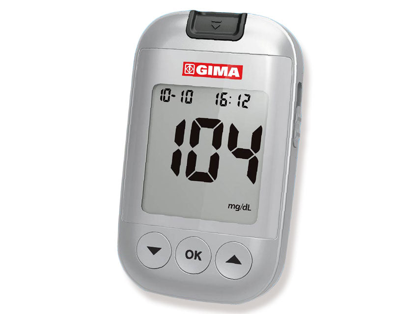 KIT COMPLETO GLUCOMETRO GIMA Bluetooth mg/dl - GB, FR, ES, IT