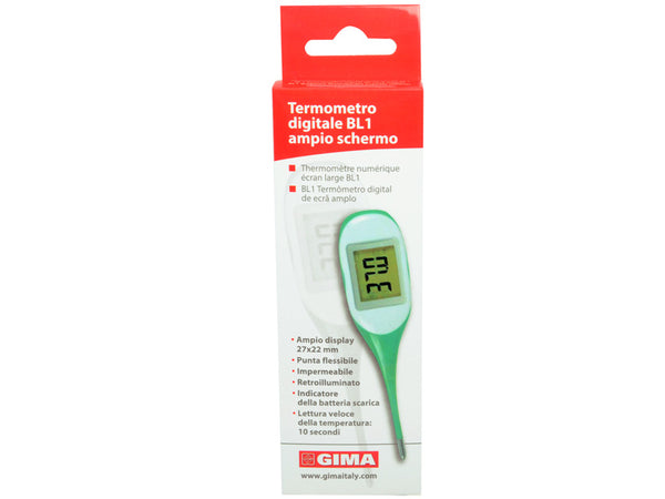 Termometro Digitale Gima Bl1 Ampio Schermo Scatola _a