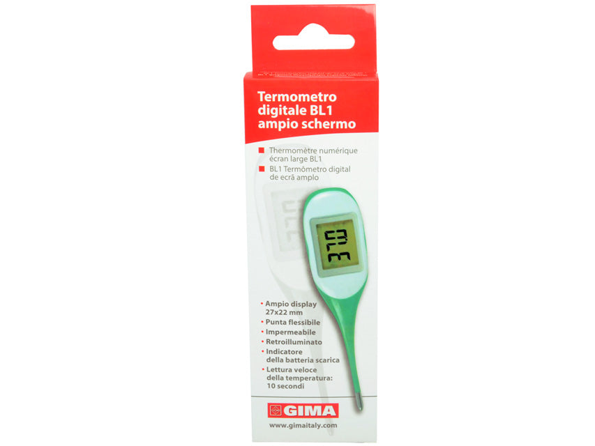 Termometro Digitale Gima Bl1 Ampio Schermo Scatola _a