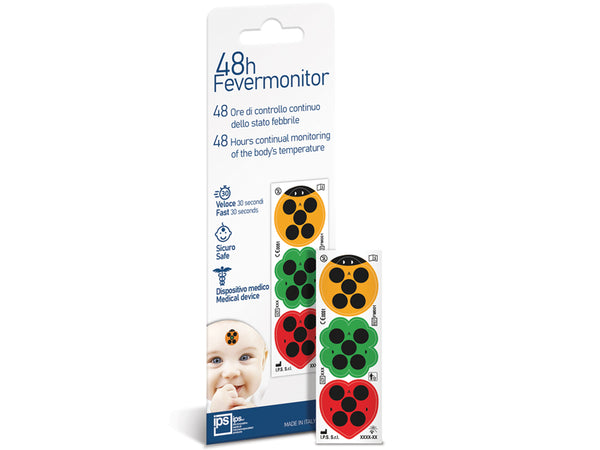 Termometro Fever Monitor 48 Ore Blister Da 3 Pezzi Fino A