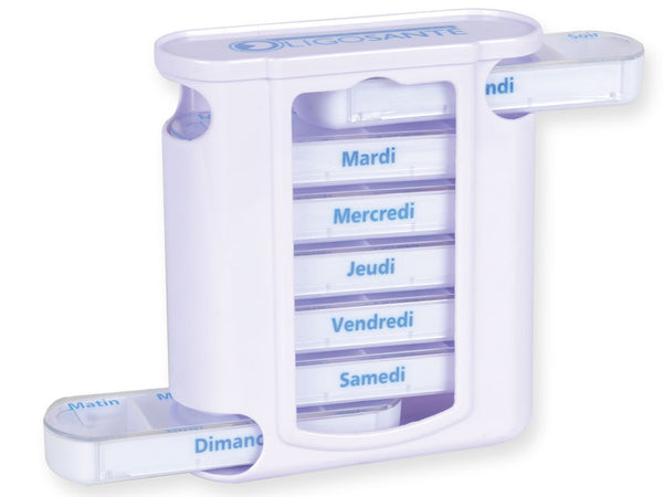 PORTAPILLOLE SETTIMANALE x4 TOWER inglese/francese