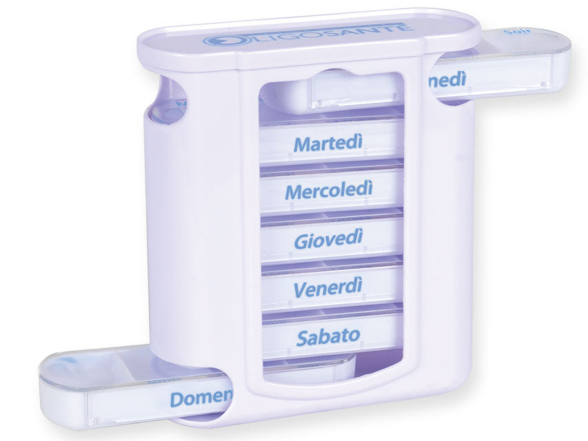 PORTAPILLOLE SETTIMANALE x4 TOWER italiano/tedesco