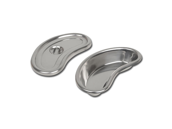 Bacinella Reniforme Inox con Coperchio