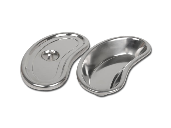 Bacinella Reniforme Inox con Coperchio