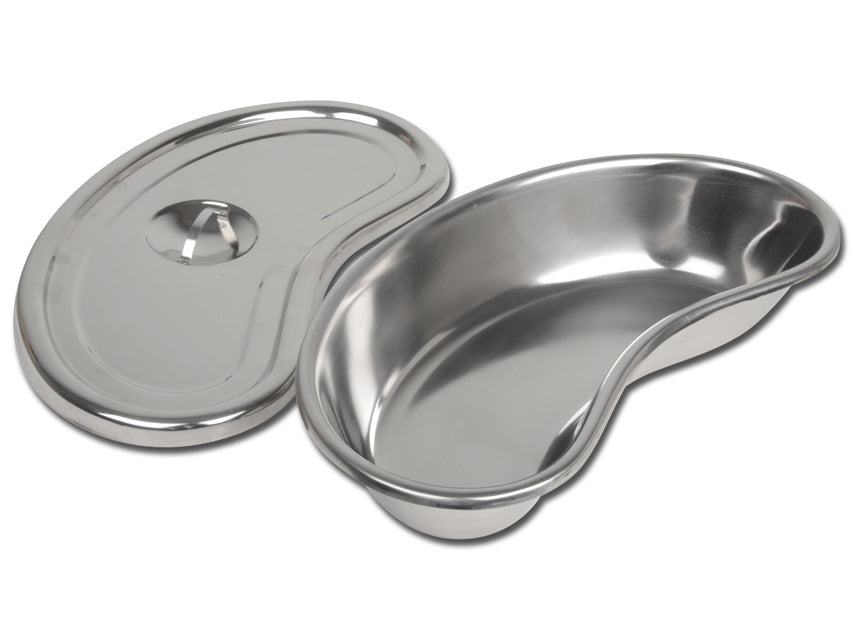 Bacinella Reniforme Inox con Coperchio