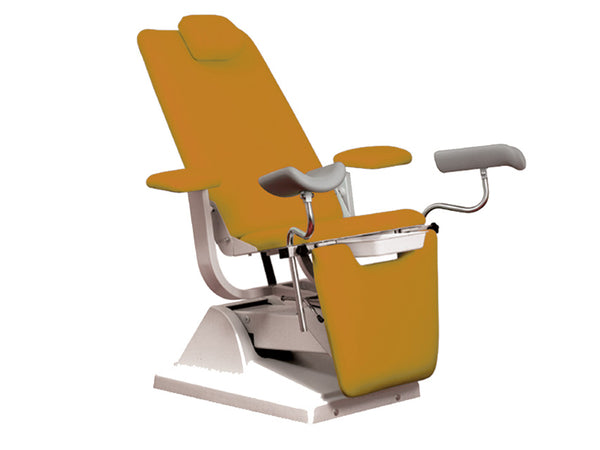 POLTRONA GYNEX con portarotolo albicocca metallizzato