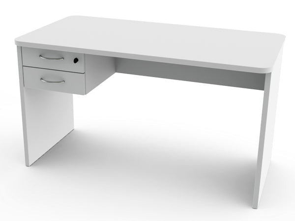 SCRIVANIA 120x70x h73 cm con 2 cassetti e lati