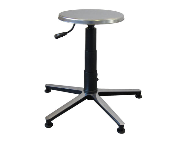 Sgabello Sedile Inox Base In Alluminio Con Piedini