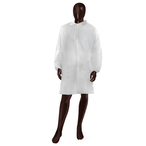 Camice da laboratorio Pocket 30 Ajsia con tasca interna PLP 30g DPI I - cod. 29319 - cartone 50 pz