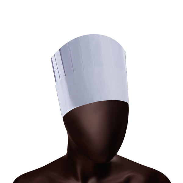 Cappello da Cuoco Oval Chef Cap Ajsia Ovale in Carta Regolabile 80g+40g h 23cm DPI I - 2 Colori - Cod. 29360/29361 - Cartone 250 pz