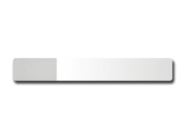 VETRINI 26x76x1,2 mm molati-sabbiati su 2 lati