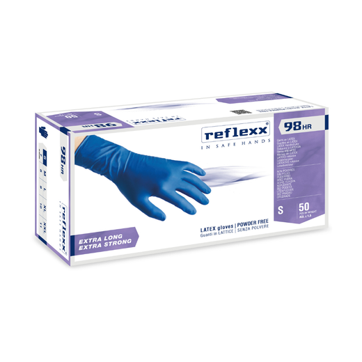 Guanti monouso in lattice hi-risk: Reflexx 98 HR - 18,5 g | R98 | 10 box da 50 pezzi