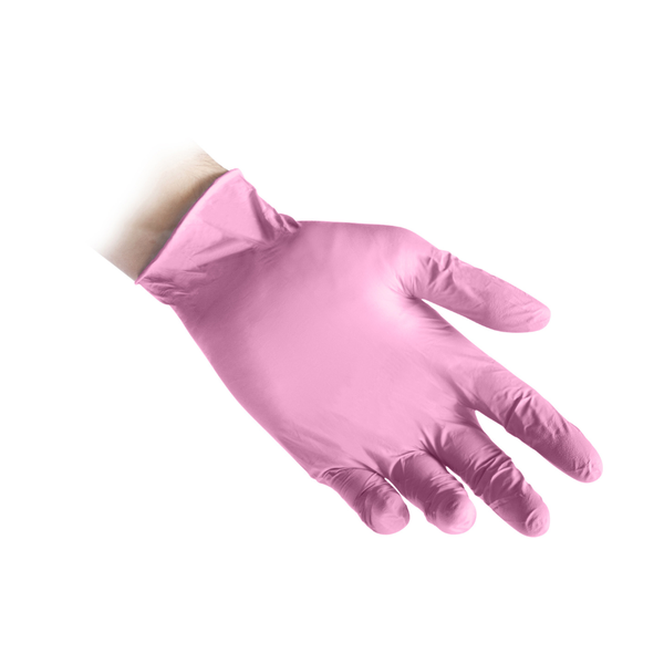 Guanti monouso in nitrile rosa ultra sensibile Reflexx Care N82 - 3,2 g - 10 box da 100 pezzi