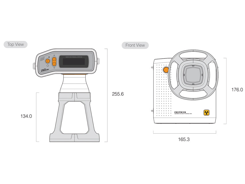 Camera a raggi-X portatile Remex KA6 con collimatore - vista 4