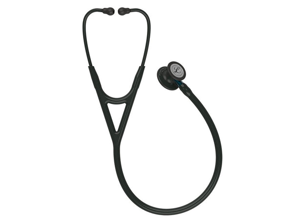 Littmann Cardiology IV - 6201 - Nero - Finitura Nera - Connettore Blu