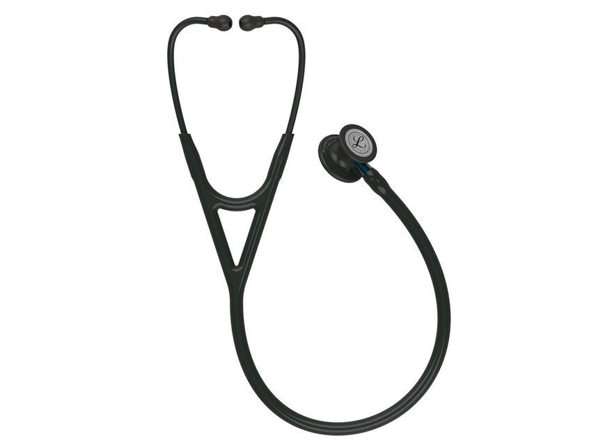 Littmann Cardiology IV - 6201 - Nero - Finitura Nera - Connettore Blu
