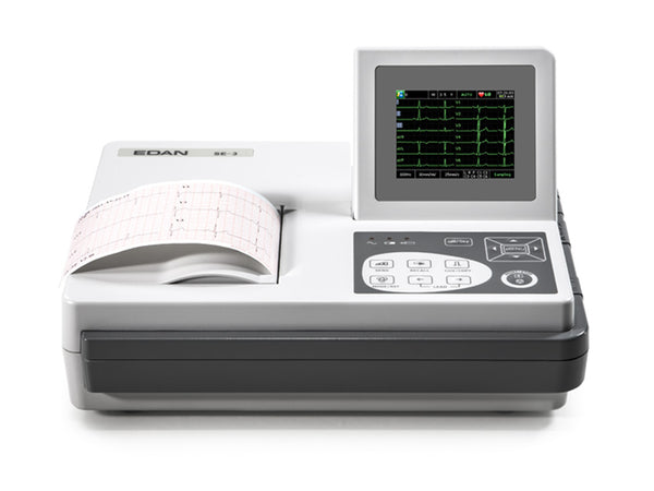 ECG EDAN SE-3 A Colori 3 Canali Con Monitor Ed Interpret.
