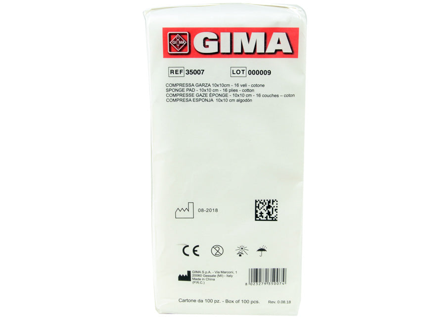 Compresse Garza Cotone 16 Veli 10 Pacchi da 100